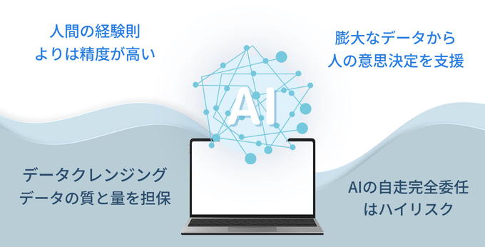 AIの需要予測などの運用上の注意、ＡＩが得意なこと