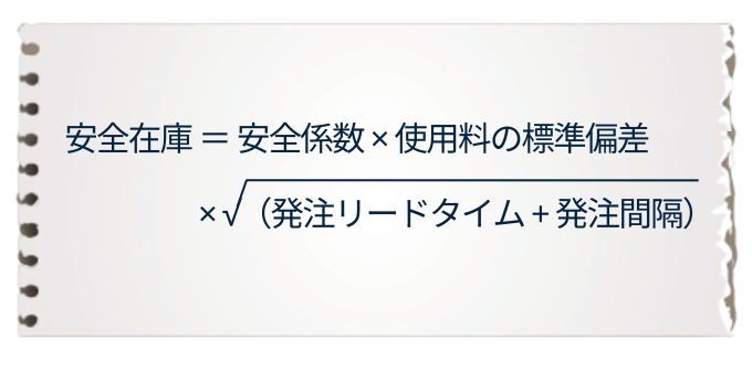 安全在庫の計算式、求め方