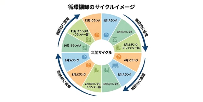 循環棚卸のサイクルイメージ