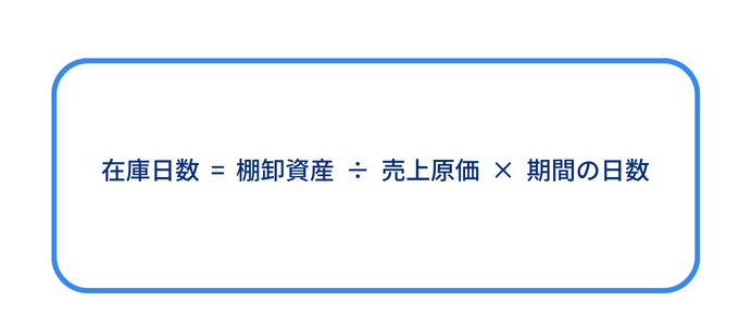 在庫日数の計算式
