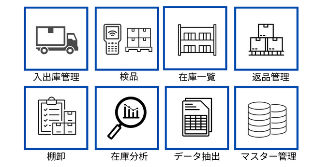 在庫管理システムの機能一覧