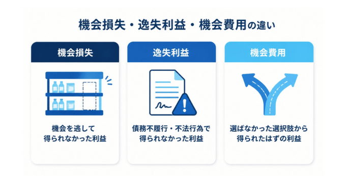 機会損失と逸失利益・機会費用の違い