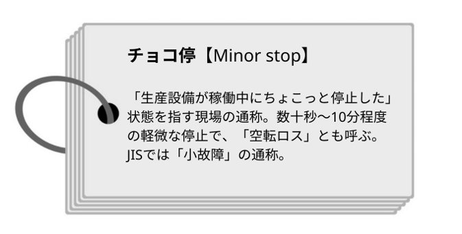 チョコ停とは
