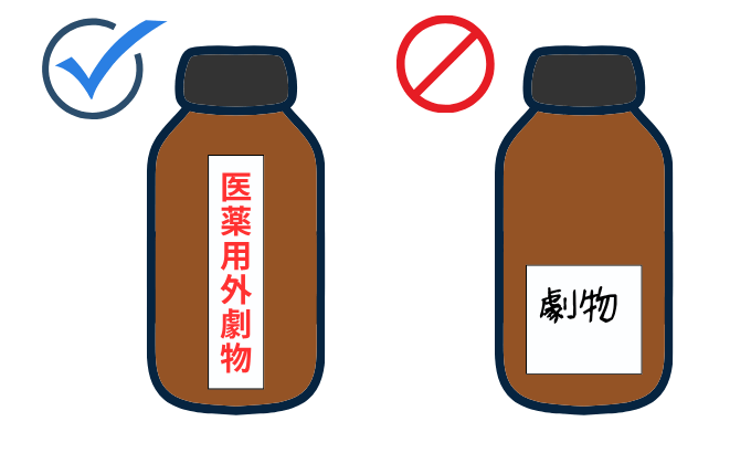 reg毒劇物の表示