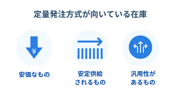 定量発注が向いている在庫