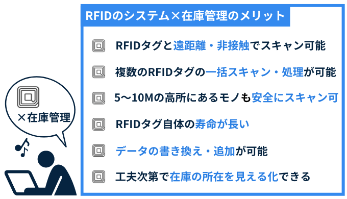 RFIDシステムの在庫管理のメリット