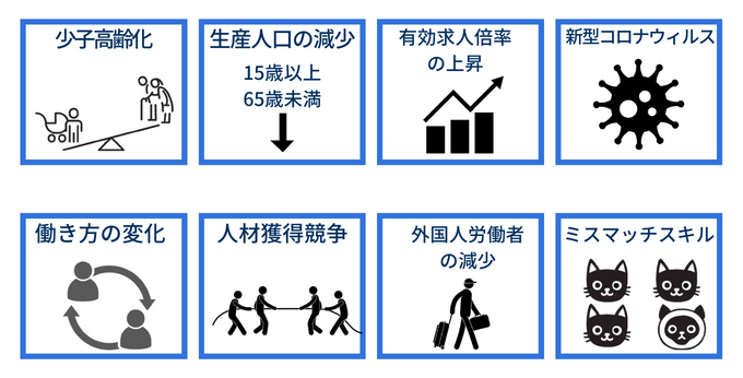 人手不足の原因