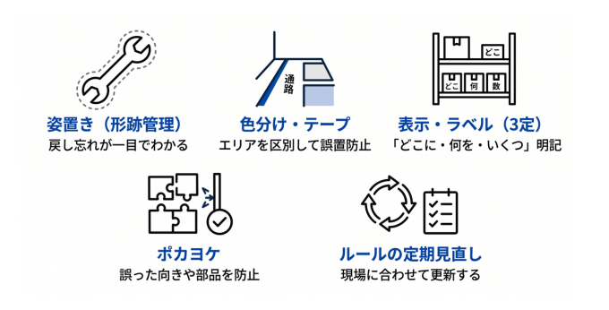 人が間違えにくい仕組みの例
