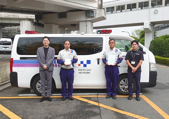 入庫や発注業務を中心に月30時間を削減。暑い寒い中での作業を大幅減させ、働き方も良化