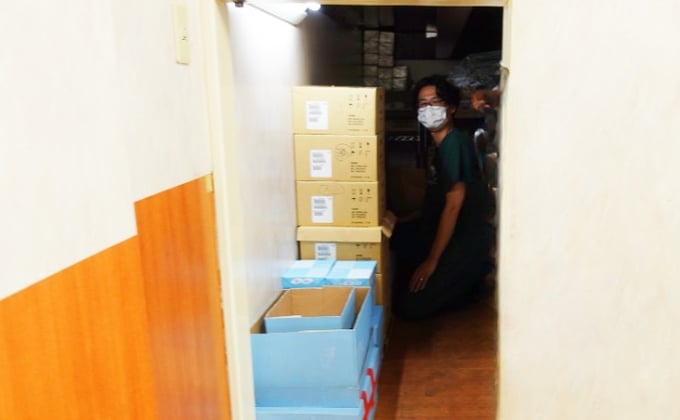 身体に負担がかかっていた院内倉庫での作業